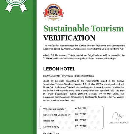 Hotell Lebon Hotel-Sultanahmet Istanbul